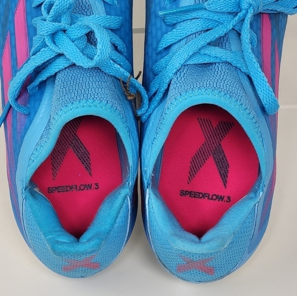 Adidas X Speedflow.3 FG GW7483 Aqua Blue Football Soccer Cleats Mens Size 5 New main image 7